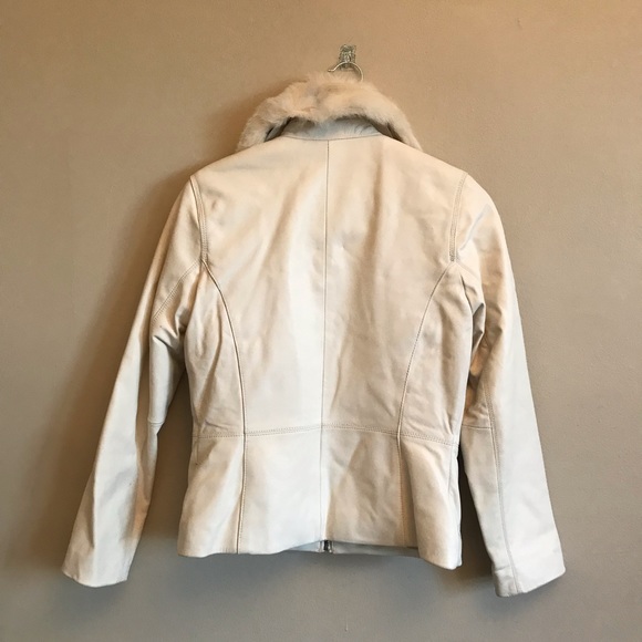 Wilson’s Leather S white leather jacket fluffy - Picture 6 of 9